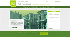 Desktop Screenshot of fian.org